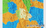 Physical Map of Onavas, political outside