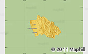 Savanna Style Map of Onavas, single color outside