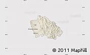 Shaded Relief Map of Onavas, cropped outside