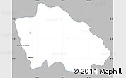 Gray Simple Map of Onavas, single color outside