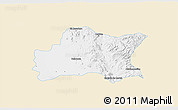 Classic Style 3D Map of Opodepe, single color outside