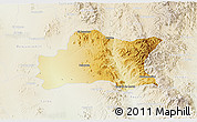 Physical 3D Map of Opodepe, lighten