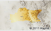 Physical 3D Map of Opodepe, lighten, semi-desaturated