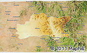 Physical 3D Map of Opodepe, satellite outside