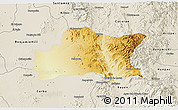 Physical 3D Map of Opodepe, shaded relief outside