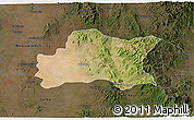 Satellite 3D Map of Opodepe, darken