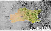 Satellite 3D Map of Opodepe, desaturated