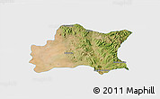 Satellite 3D Map of Opodepe, single color outside