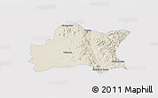 Shaded Relief 3D Map of Opodepe, single color outside