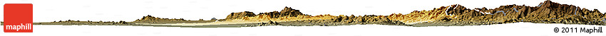 Physical Horizon Map of Opodepe, darken