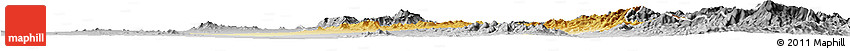 Physical Horizon Map of Opodepe, desaturated