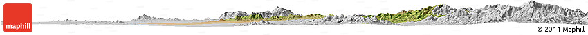 Satellite Horizon Map of Opodepe, lighten, desaturated