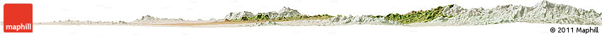 Satellite Horizon Map of Opodepe, lighten