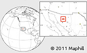 Blank Location Map of Opodepe