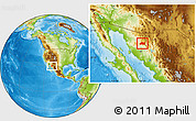 Physical Location Map of Opodepe