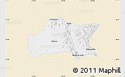 Classic Style Map of Opodepe, single color outside