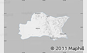 Gray Map of Opodepe, single color outside