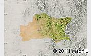 Satellite Map of Opodepe, lighten, semi-desaturated