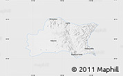 Silver Style Map of Opodepe, single color outside