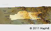 Physical Panoramic Map of Opodepe, darken