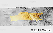 Physical Panoramic Map of Opodepe, desaturated