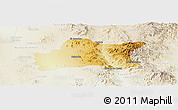 Physical Panoramic Map of Opodepe, lighten