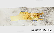Physical Panoramic Map of Opodepe, lighten, semi-desaturated