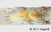 Physical Panoramic Map of Opodepe, semi-desaturated