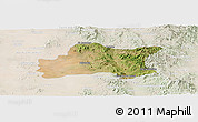 Satellite Panoramic Map of Opodepe, lighten