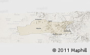Shaded Relief Panoramic Map of Opodepe, lighten