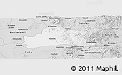 Silver Style Panoramic Map of Opodepe