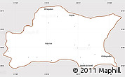 Classic Style Simple Map of Opodepe, cropped outside