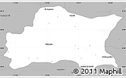 Gray Simple Map of Opodepe