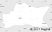 Silver Style Simple Map of Opodepe