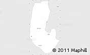 Silver Style Simple Map of Oquitoa