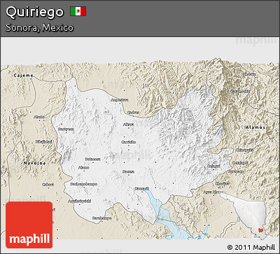 Classic Style 3D Map of Quiriego