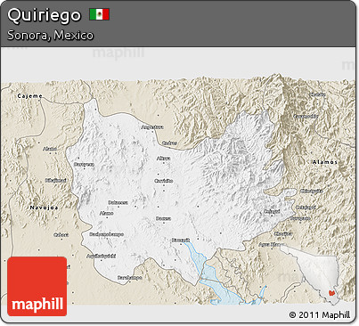 Classic Style 3D Map of Quiriego