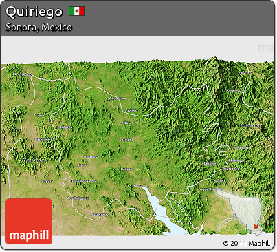 Satellite 3D Map of Quiriego