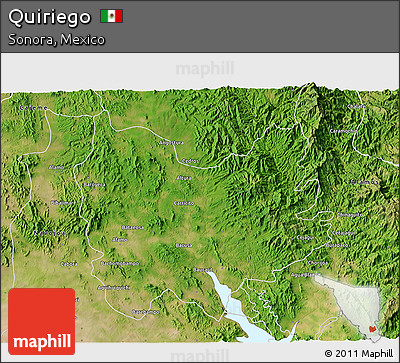 Satellite 3D Map of Quiriego
