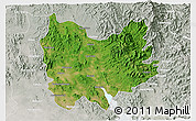 Satellite 3D Map of Quiriego, lighten, semi-desaturated