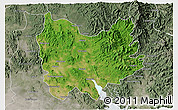 Satellite 3D Map of Quiriego, semi-desaturated