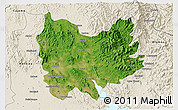 Satellite 3D Map of Quiriego, shaded relief outside