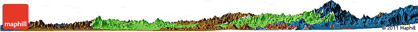 Political Horizon Map of Quiriego, darken