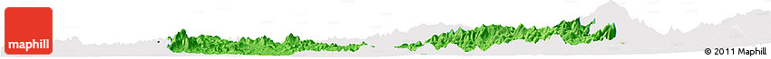 Political Horizon Map of Quiriego, single color outside