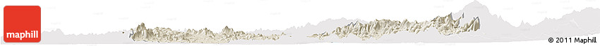 Shaded Relief Horizon Map of Quiriego, cropped outside