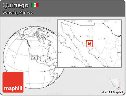 Blank Location Map of Quiriego