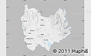 Gray Map of Quiriego, single color outside