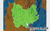 Political Map of Quiriego, darken