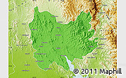 Political Map of Quiriego, physical outside
