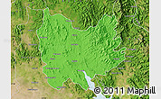 Political Map of Quiriego, satellite outside